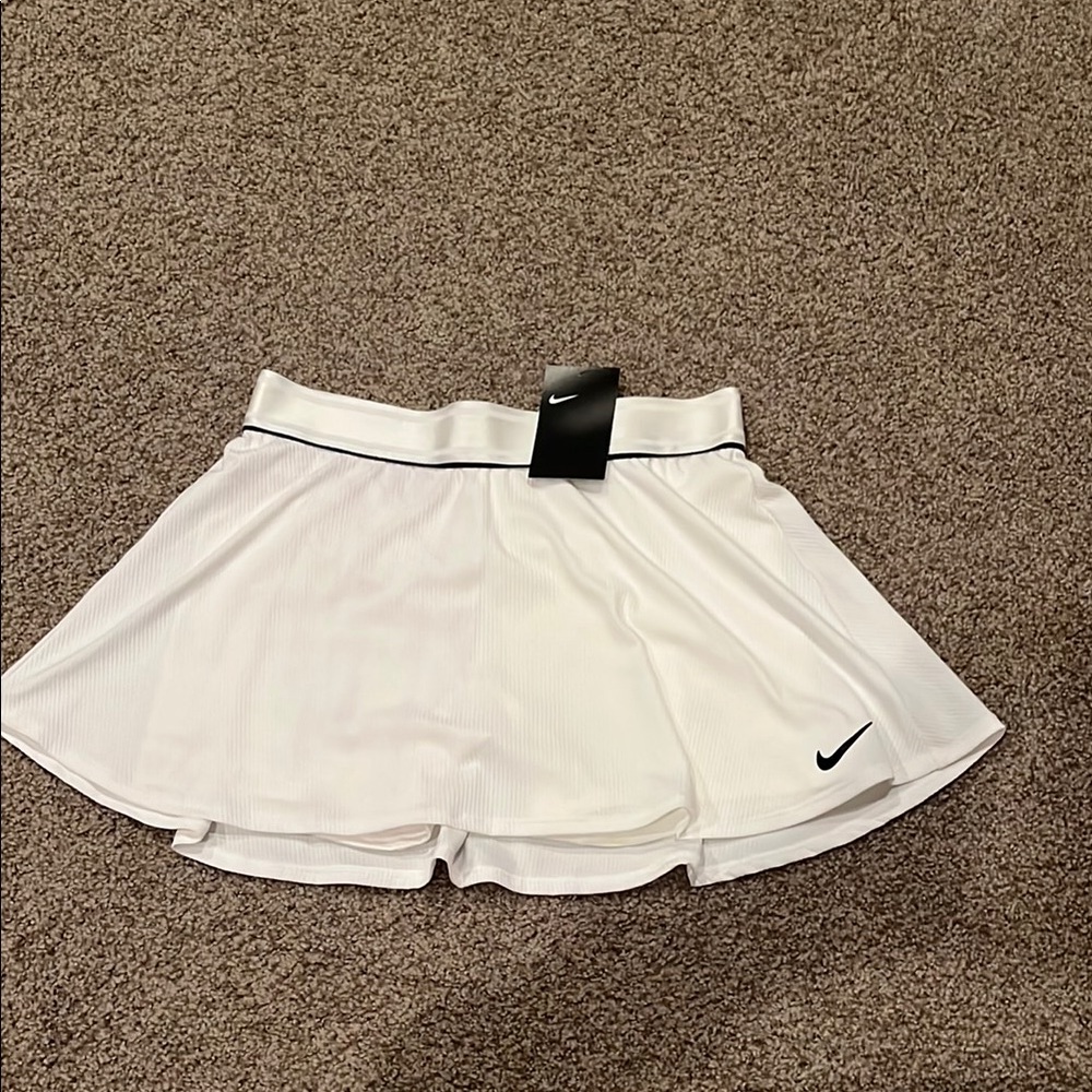 Nike White Skort with Black Logo